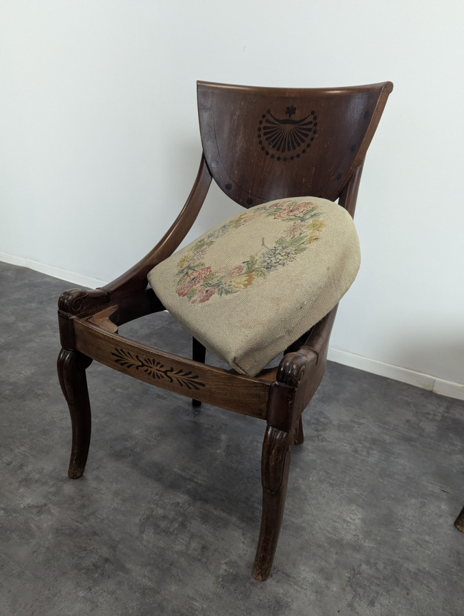 Paire de chaise de style Restauration