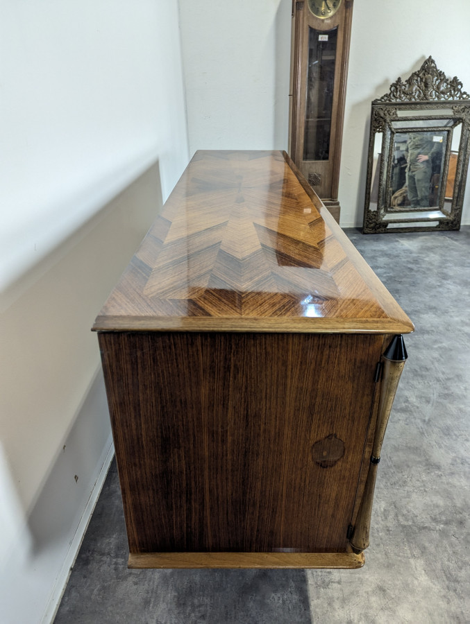 Enfilade des années 50 en marqueterie, design Italien