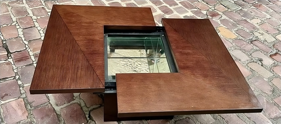 Table basse années 70 par Paul Michel