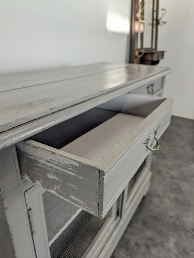 Buffet garde manger patiné