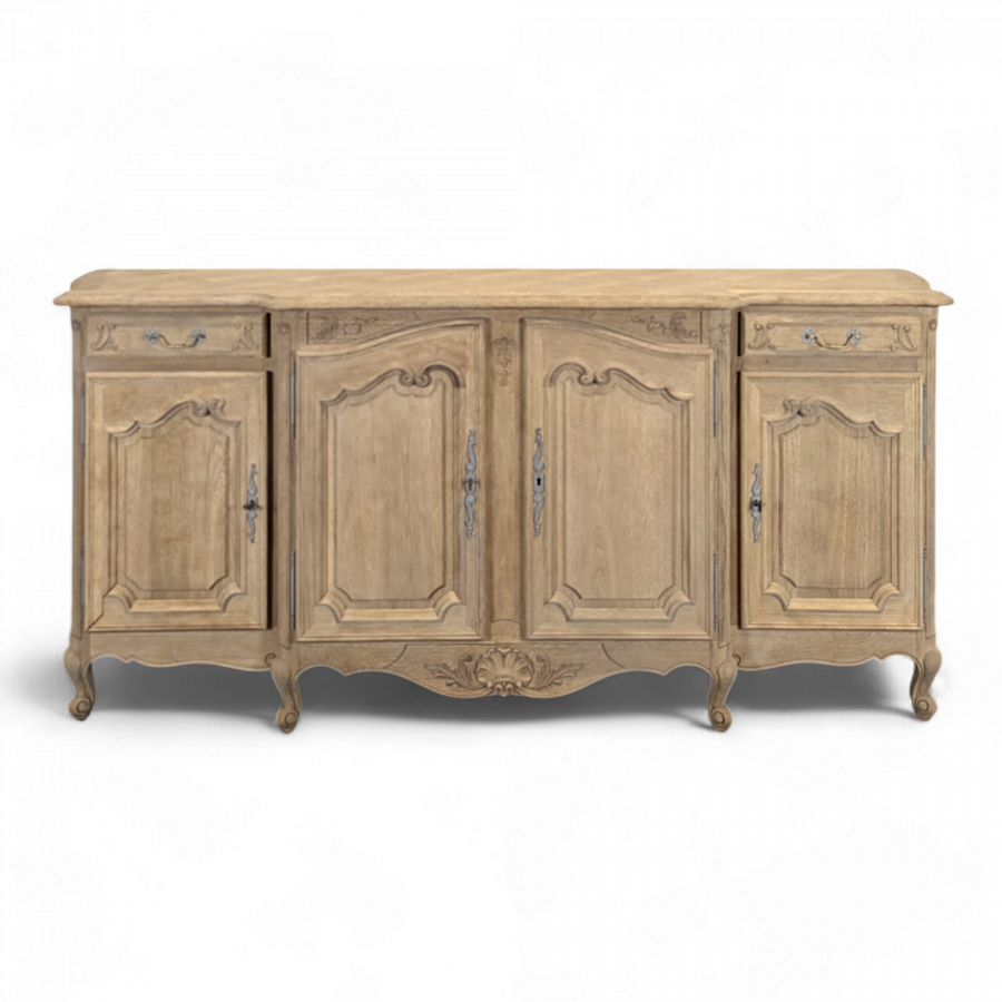 Enfilade neo rustique de style Louis XV décapée