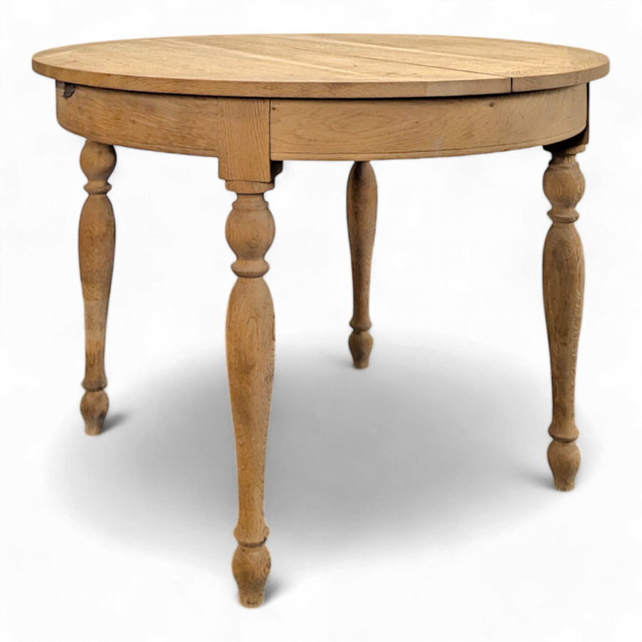 Table avec allonge papillon décapé