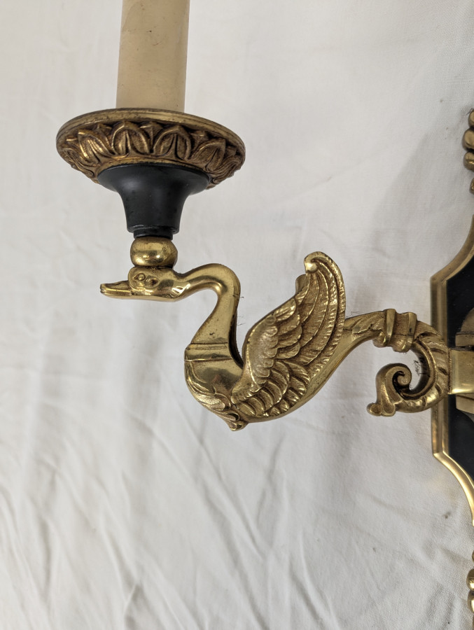 Paire d'applique de style Empire en bronze