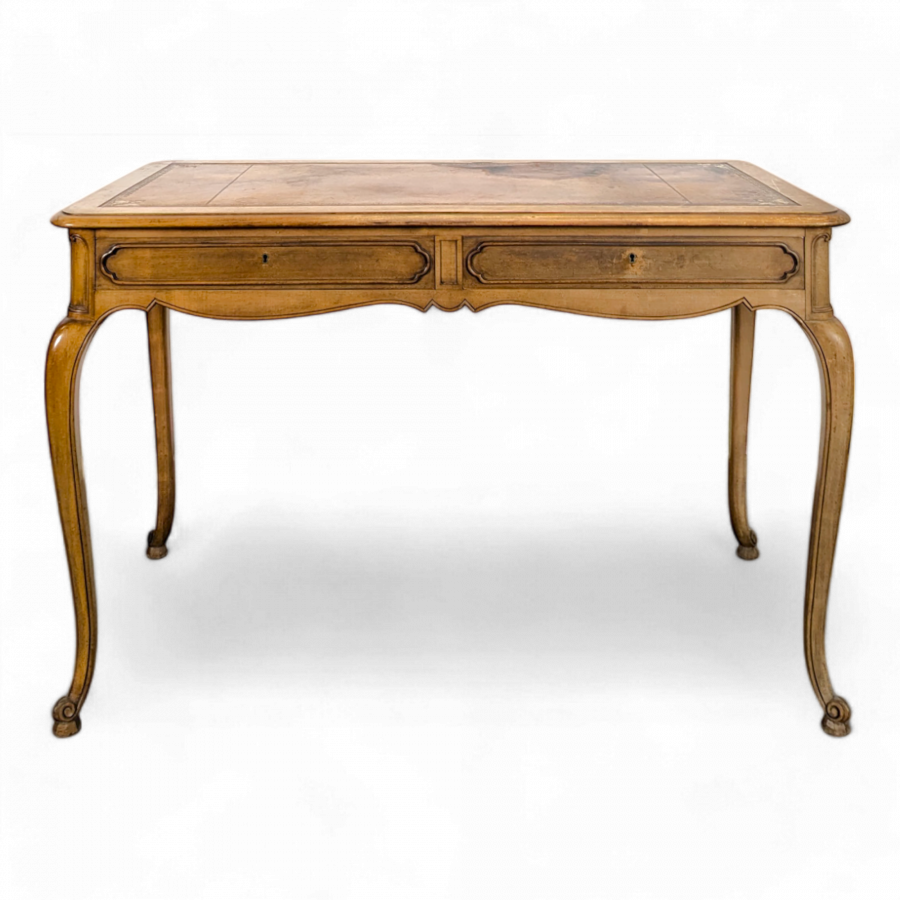 Bureau de style Louis XV en Merisier