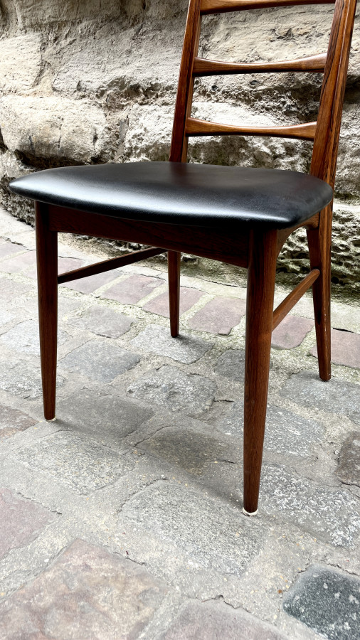 Série de 6 chaises par le designer danois Nils Koefoed Années 60