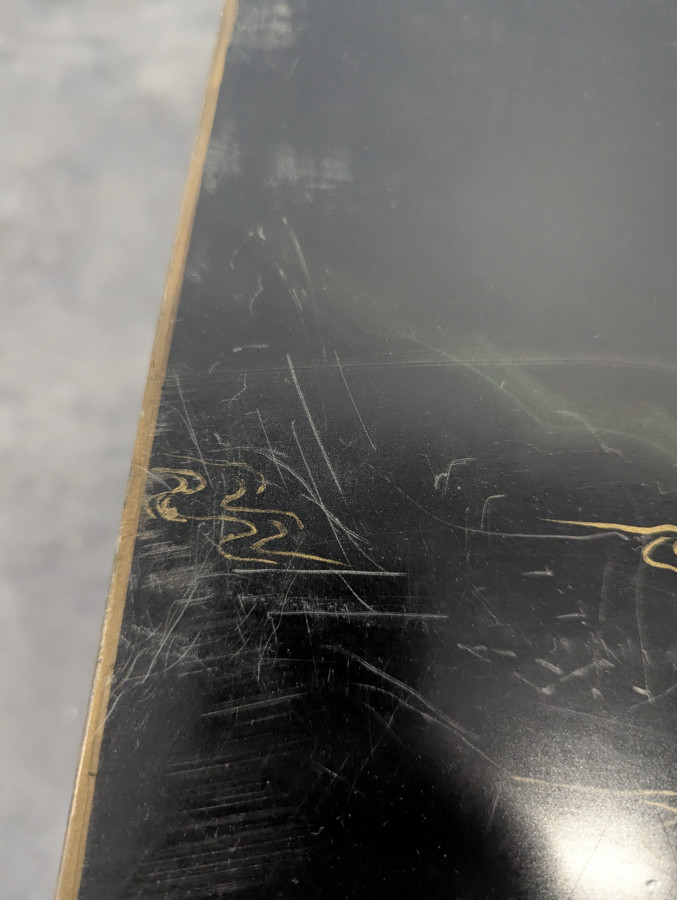 Table basse Japonisante laquée noire