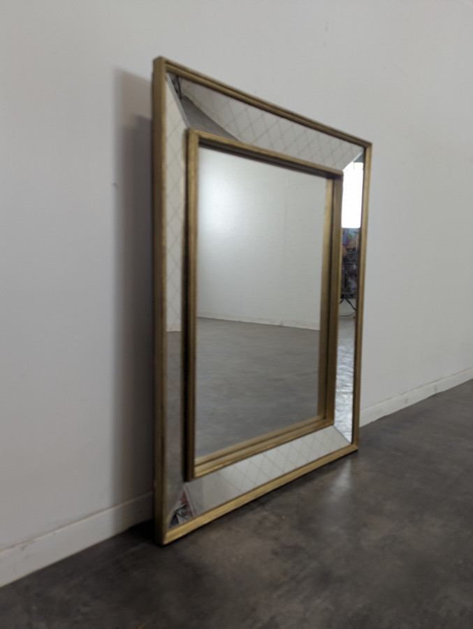 Miroir à parcloses des années 50