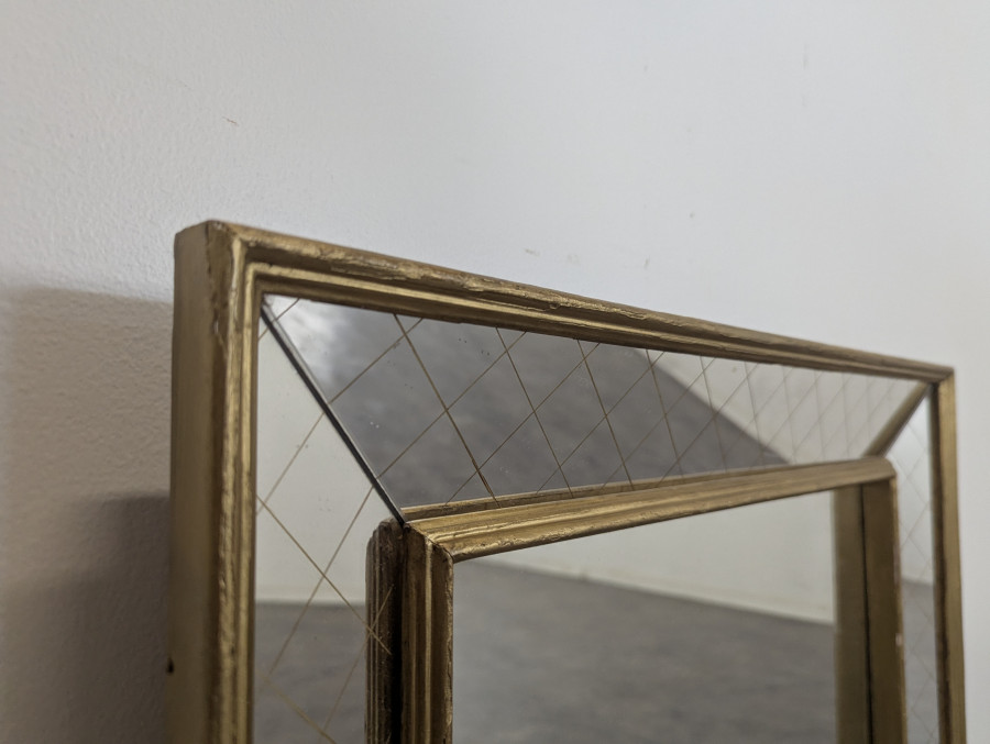Miroir à parcloses des années 50