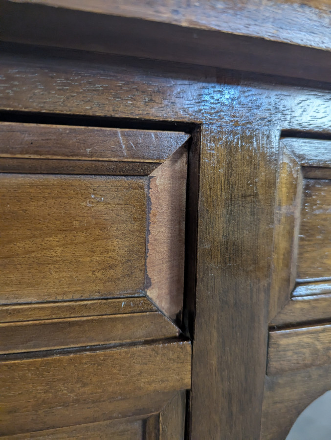Bureau de style Louis XVI en Acajou