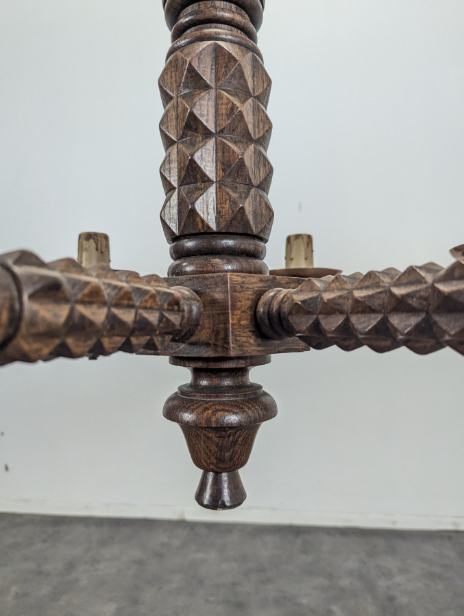 Lustre DLG Dudouyt en chêne