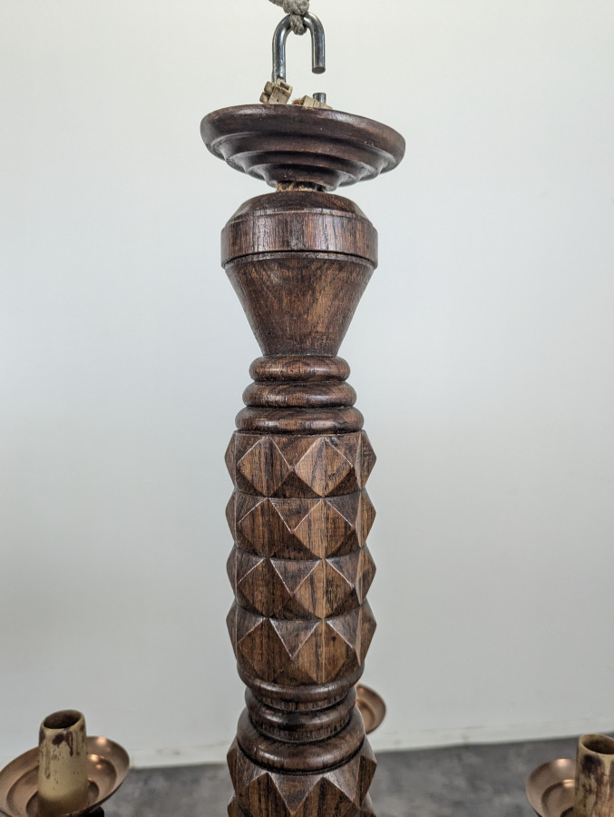 Lustre DLG Dudouyt en chêne