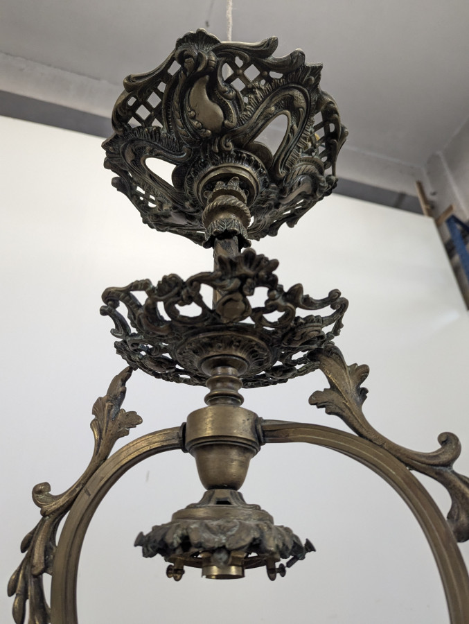 Lustre à opaline époque Napoléon III