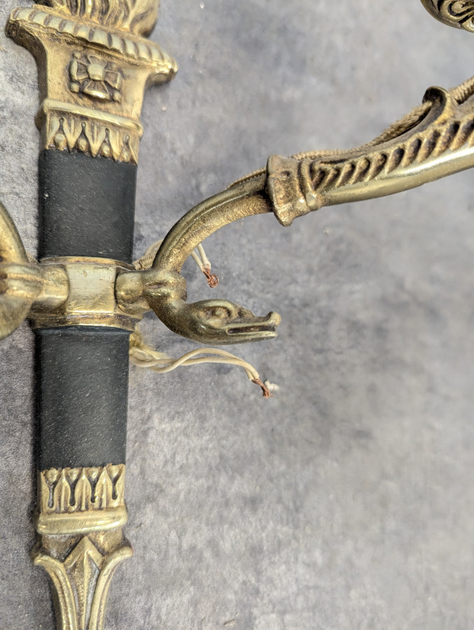 Paire d'appliques de style Empire