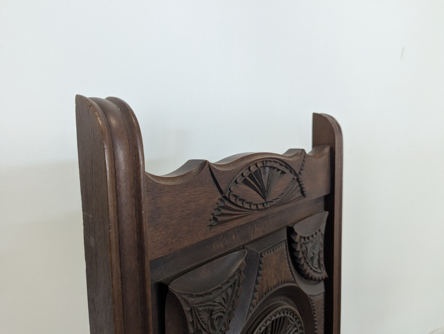 Fauteuil brutaliste DLG Dudouyt en chêne