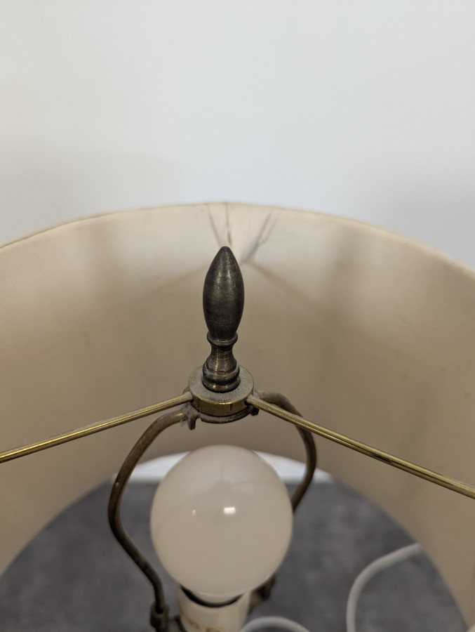 Lampe Hibou Harfang en porcelaine par Raymond Watson