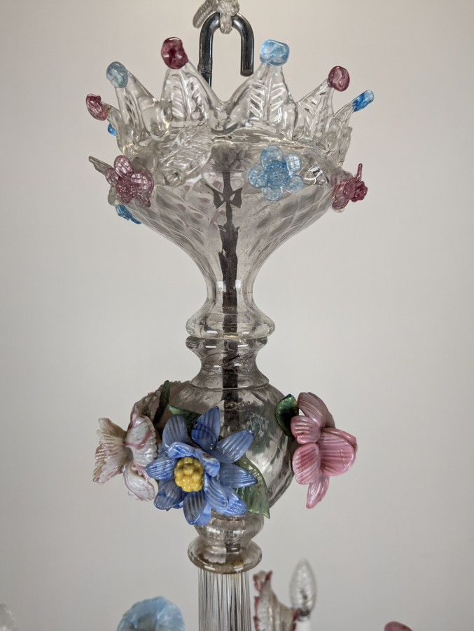 Lustre Vénitien Polychrome en verre soufflé