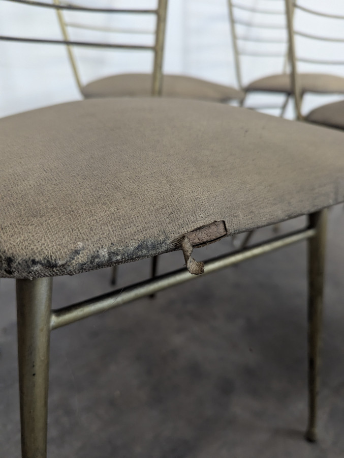 Série de 6 chaises design Italien des années 60