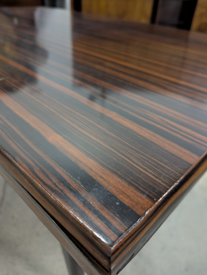 Table à allonges En ébène de Macassar Années 60