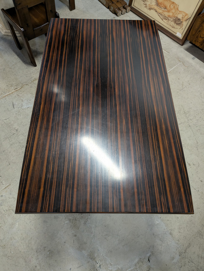 Table à allonges En ébène de Macassar Années 60
