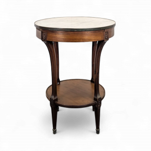 Table bouillotte ou guéridon en Acajou de style Louis XVI