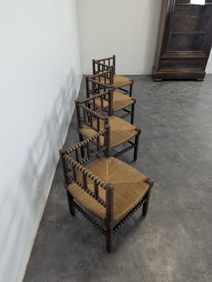 Fauteuil de coin à bobines
