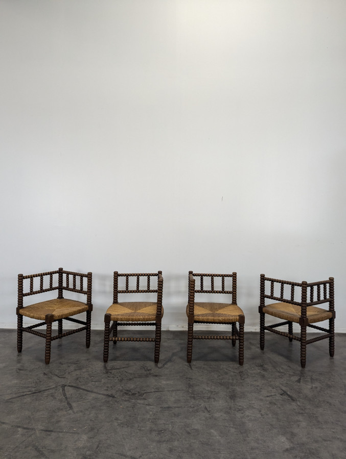 Fauteuil de coin à bobines