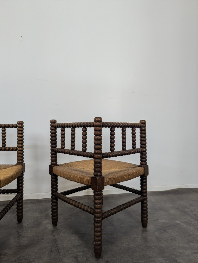 Fauteuil de coin à bobines