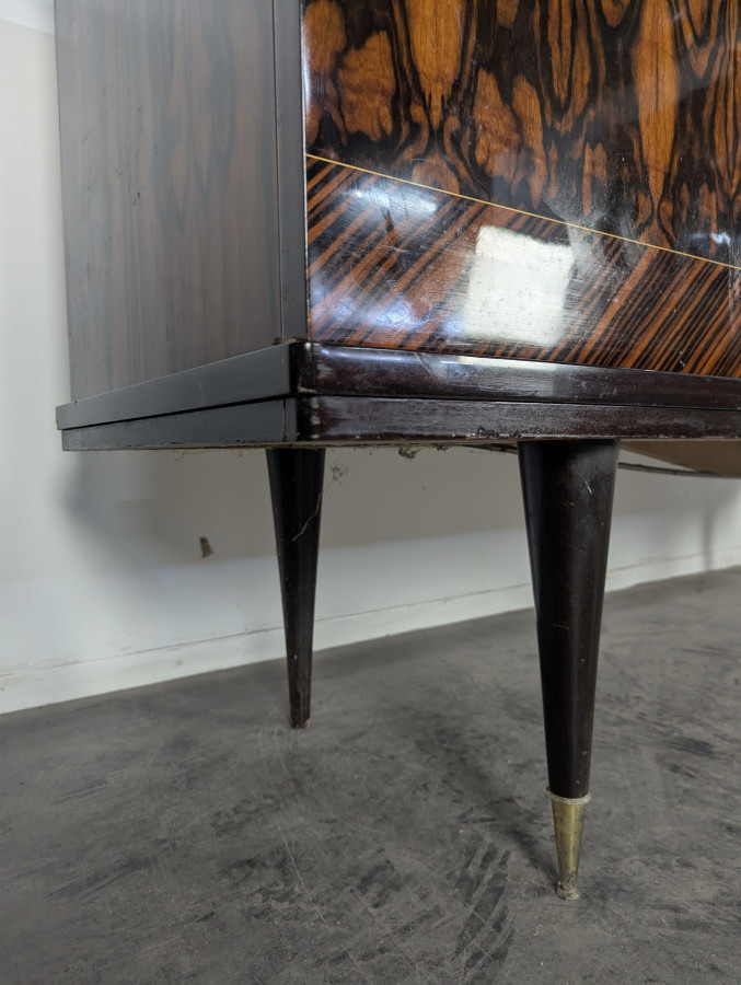 Enfilade Scandinave en Ebène de Macassar et Sycomore années 60