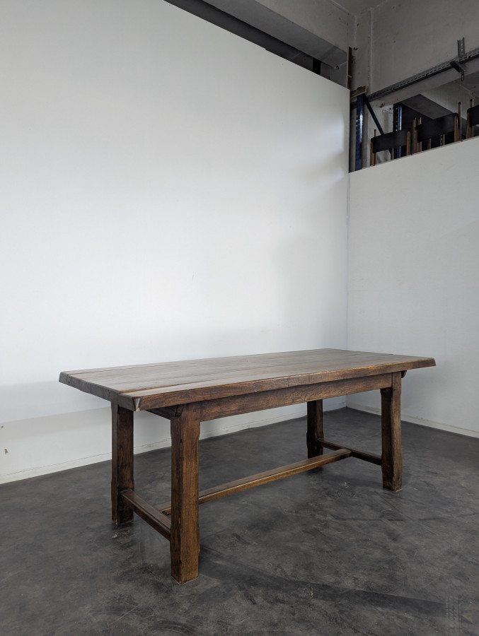Table de ferme en chêne massif