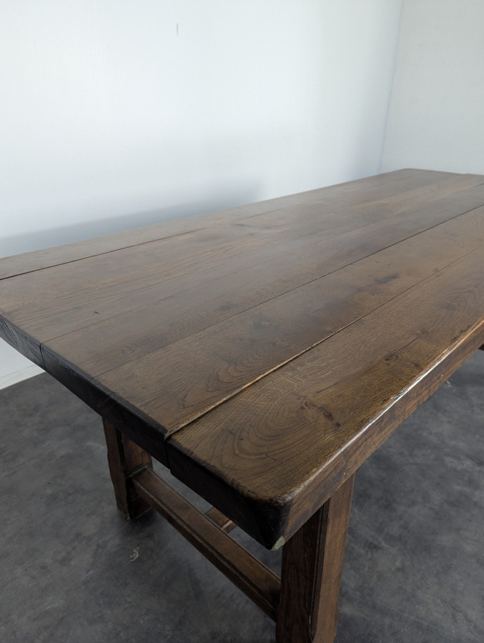 Table de ferme en chêne massif