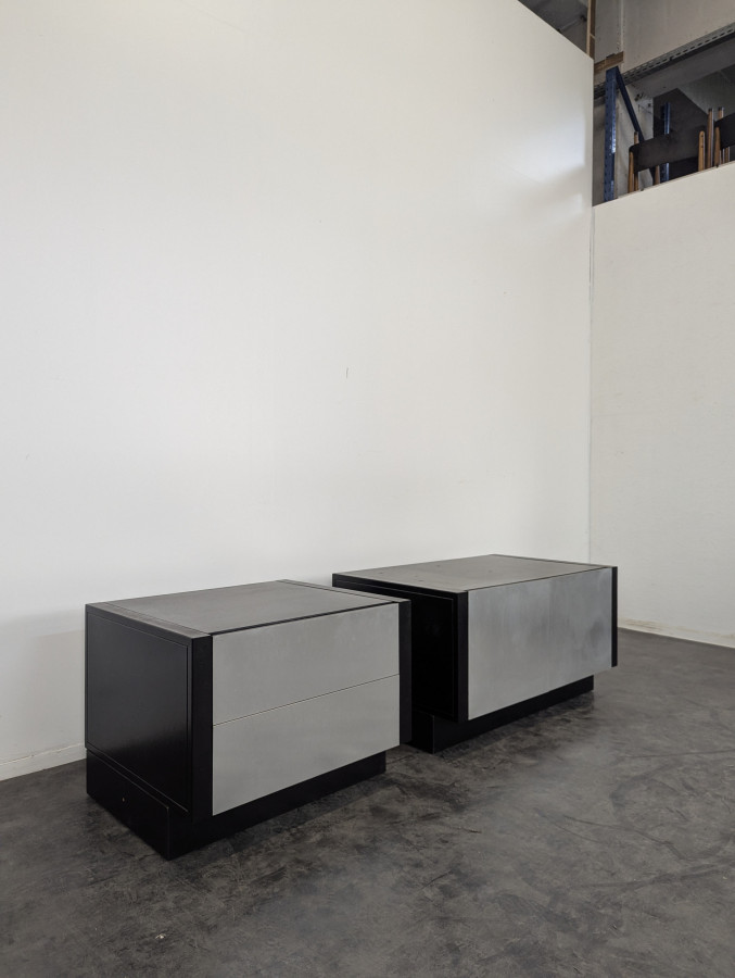 Buffets enfilade en alluminium brossé Roche Bobois Camora Nova