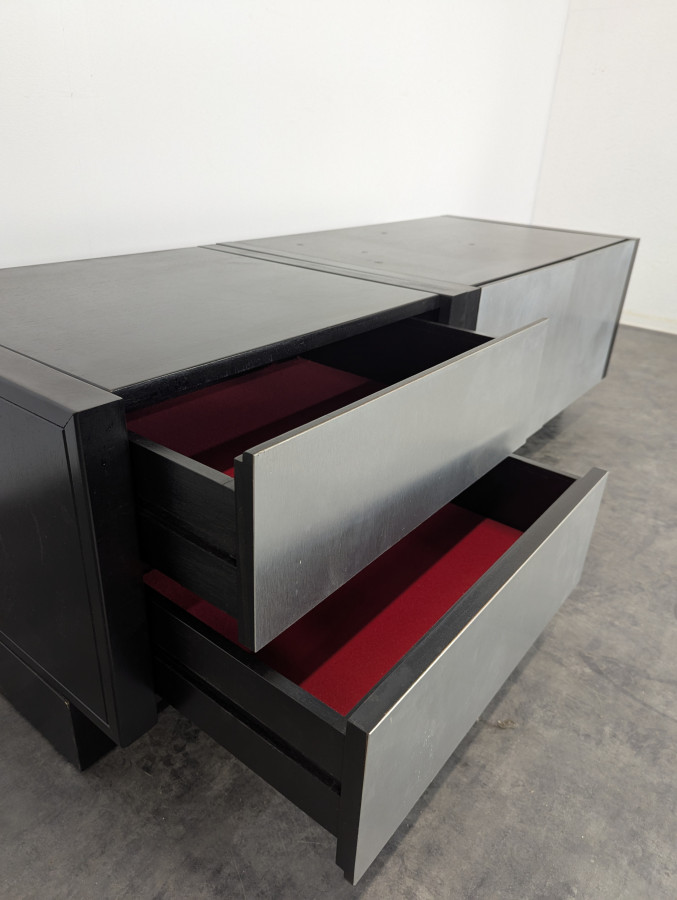 Buffets enfilade en alluminium brossé Roche Bobois Camora Nova