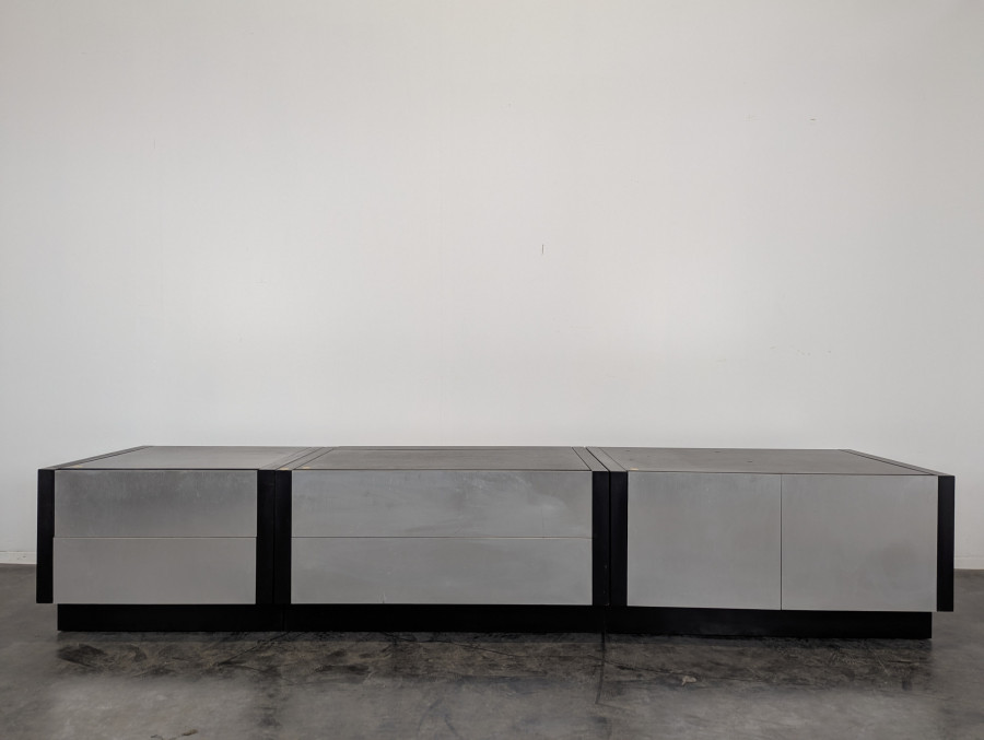Buffets enfilade en alluminium brossé Roche Bobois Camora Nova