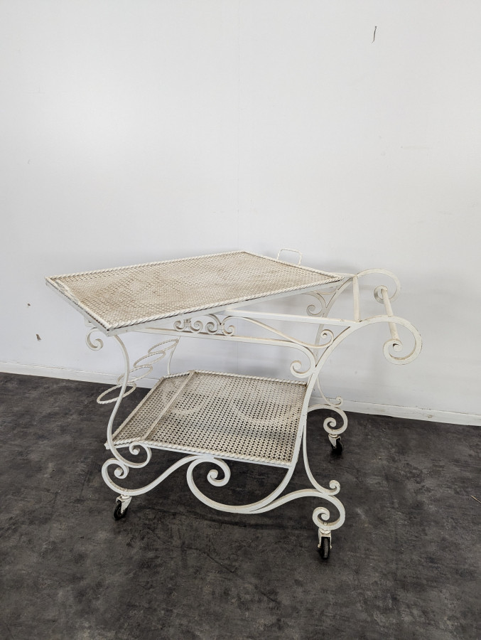 Desserte ou Table Roulante en fer forgé