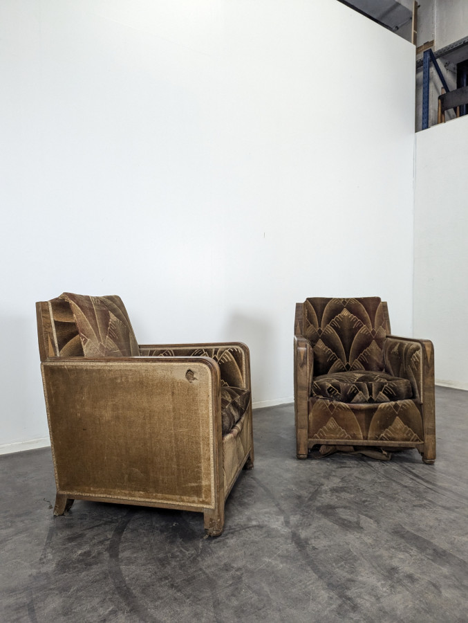Paire de fauteuils Art Déco