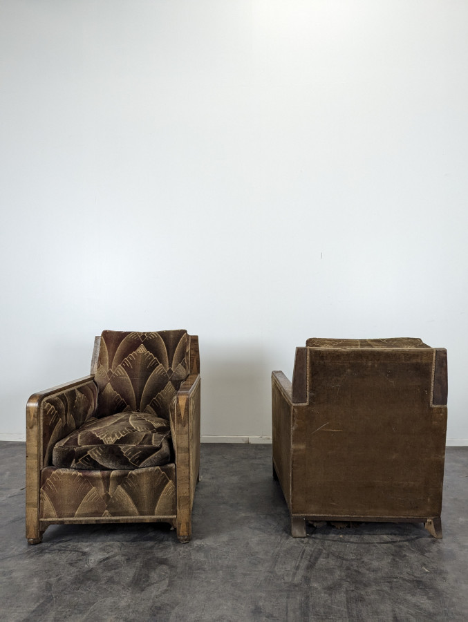 Paire de fauteuils Art Déco
