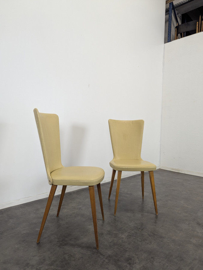 Paire de Chaises en Sky années 60