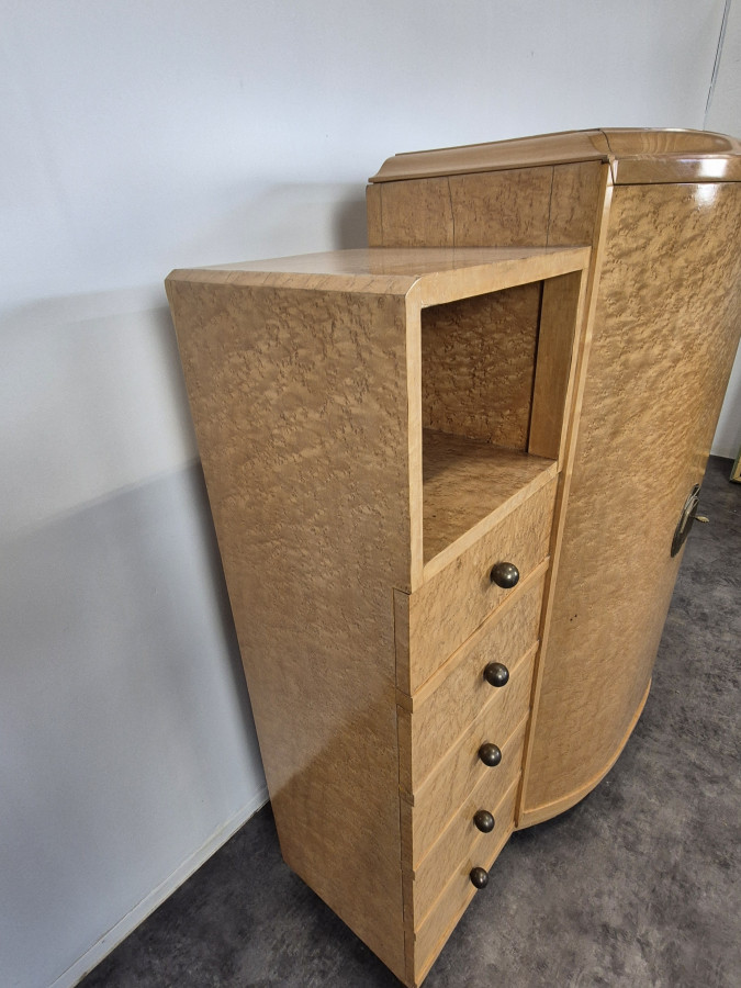 Meuble de rangement en loupe d'amboine