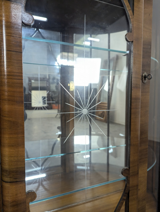 Vitrine anglaise en Acajou