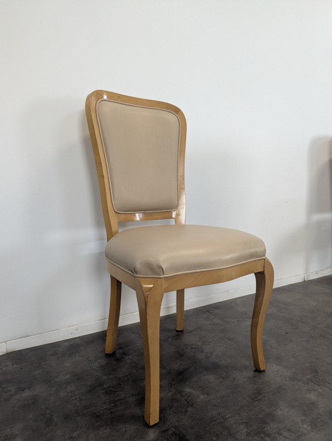 Série de 4 chaises en hêtre
