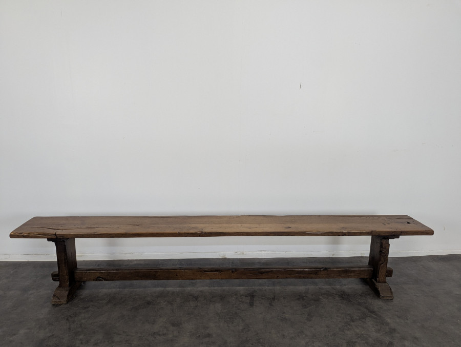 Banc rustique en chêne