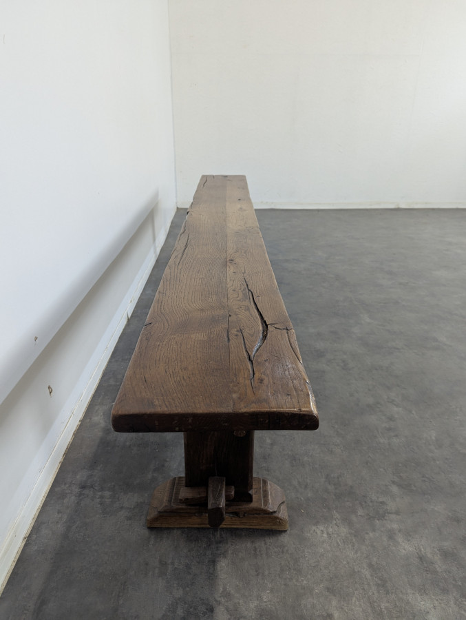 Banc rustique en chêne