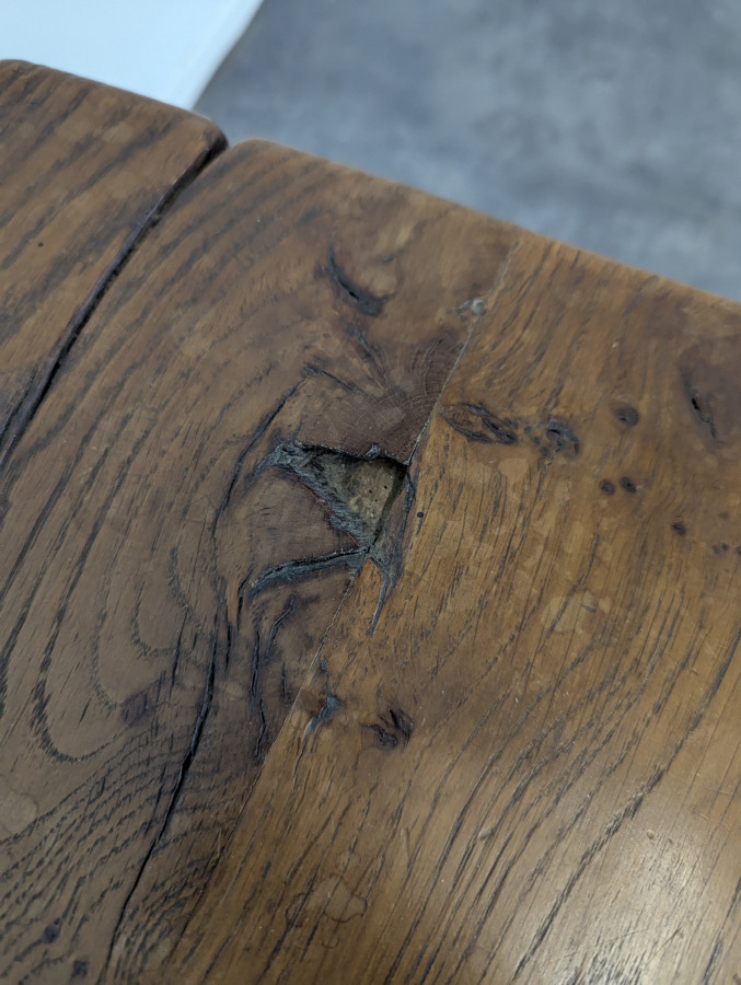 Banc rustique en chêne