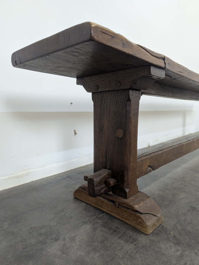 Banc rustique en chêne