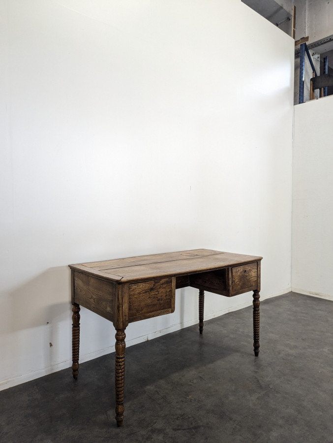 Bureau en orme époque XIX ème