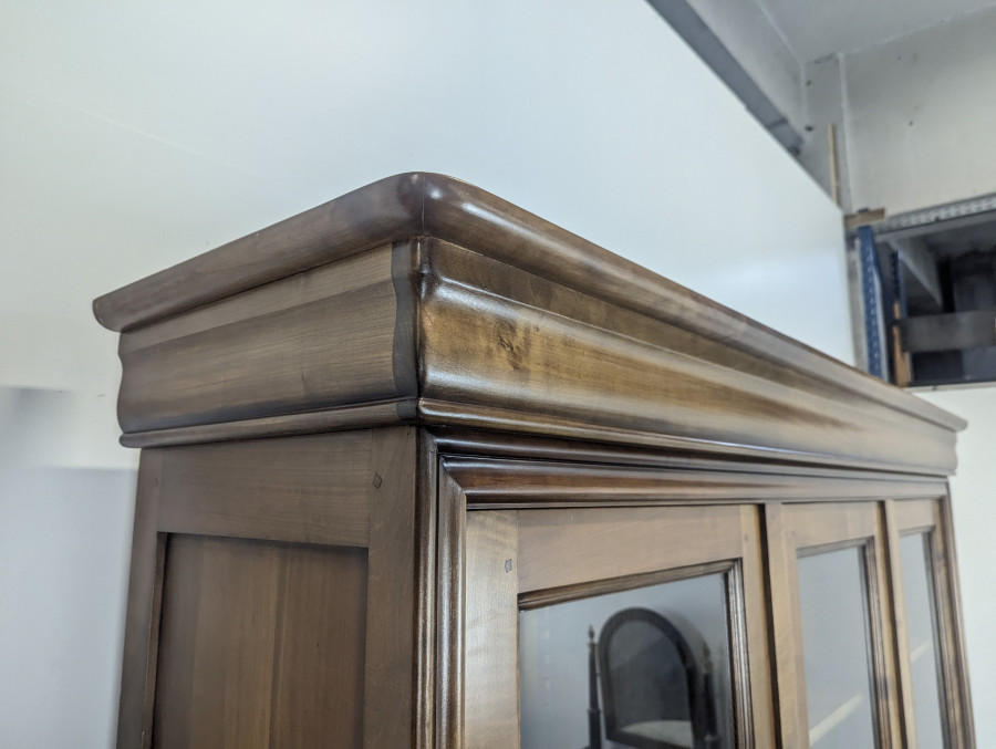Bibliothèque de style Louis Philippe en Merisier