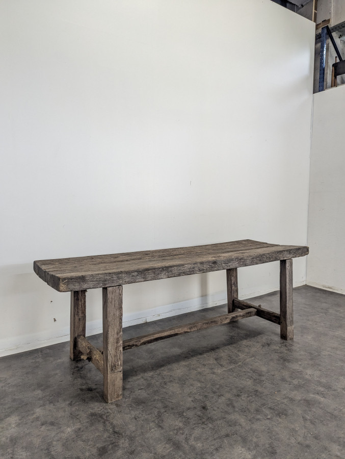 Table de ferme en chêne massif