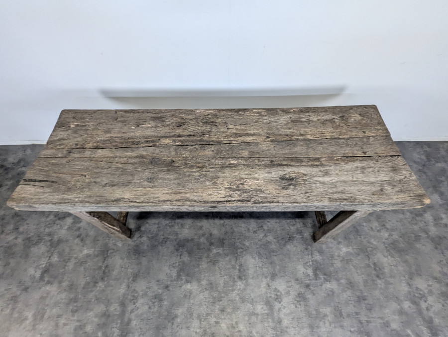 Table de ferme en chêne massif