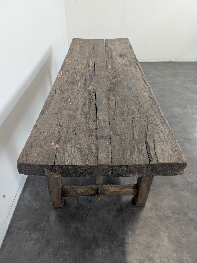 Table de ferme en chêne massif