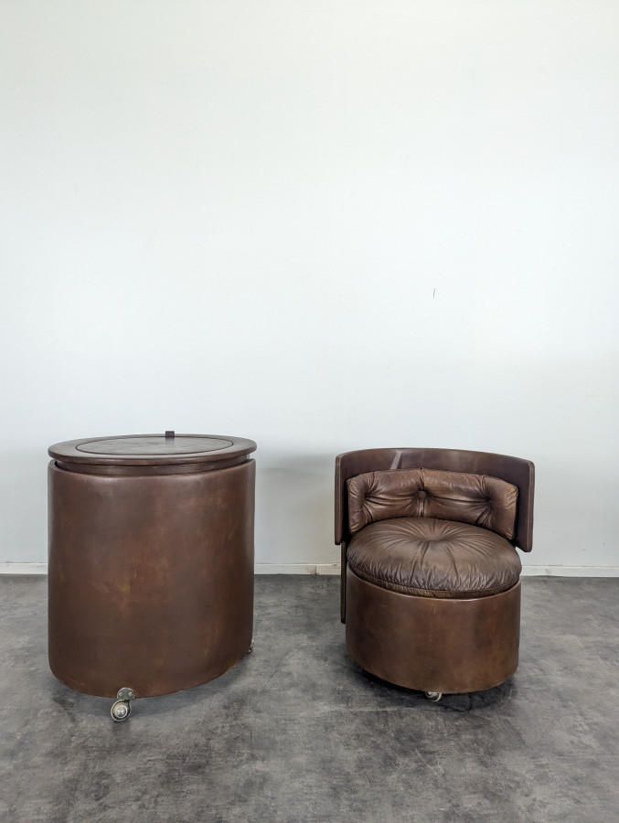 Coiffeuse de Luigi Massoni pour Poltrona Frau